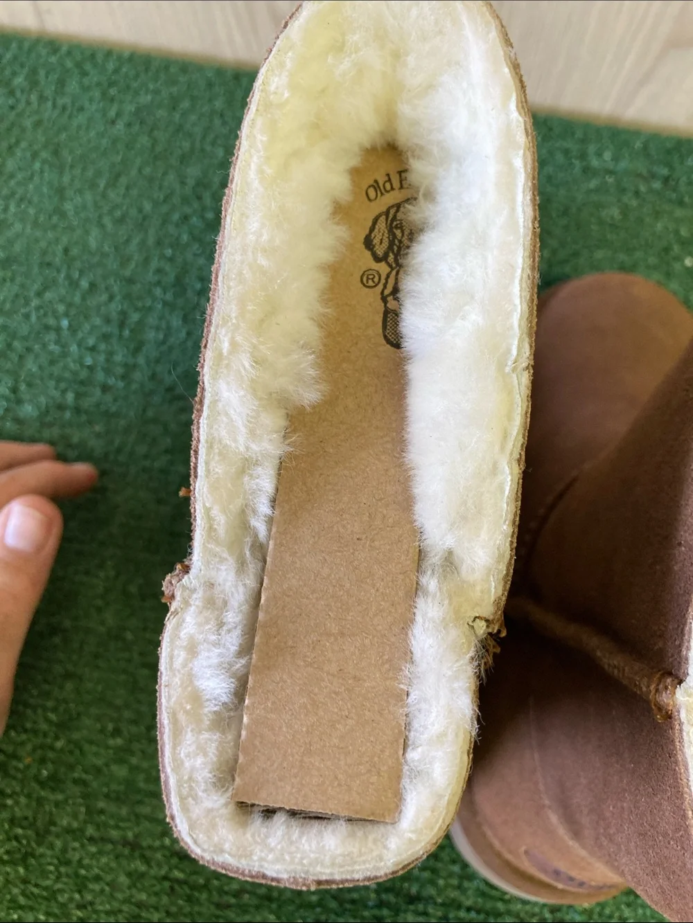 Old Friend Women's Suede Shearling Lined Boot size 7 NEW (OKPM-07-018)